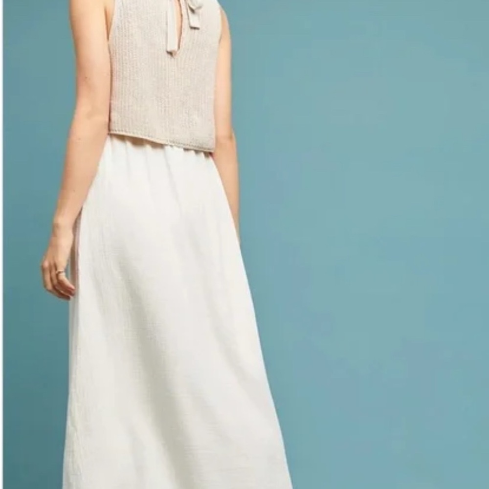 Moth Cream Maxi Dress
